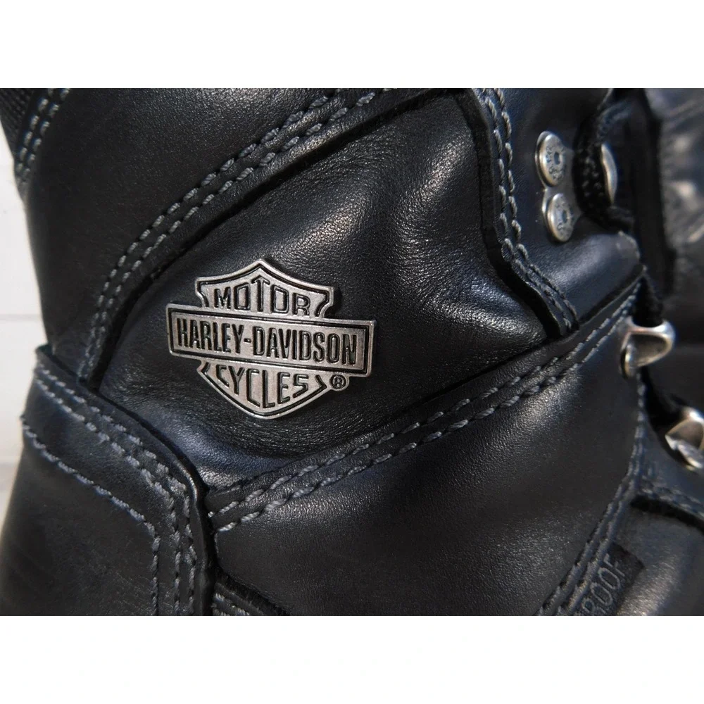 Harley-Davidson Felix Men's 9.5 Waterproof Black Leather Riding Boots D95333